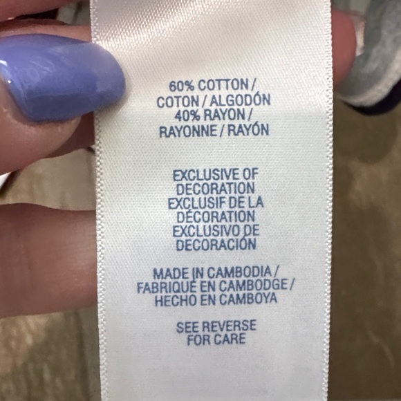 Nautica Navy and White Striped Top - Picture 6 of 7